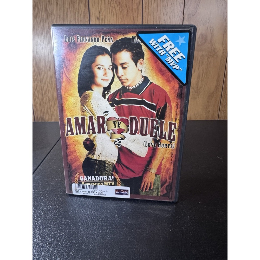 Amar Te Duele DVD 2002 Mexican Romance Drama Rare OOP Movie Pelicula‎ Español